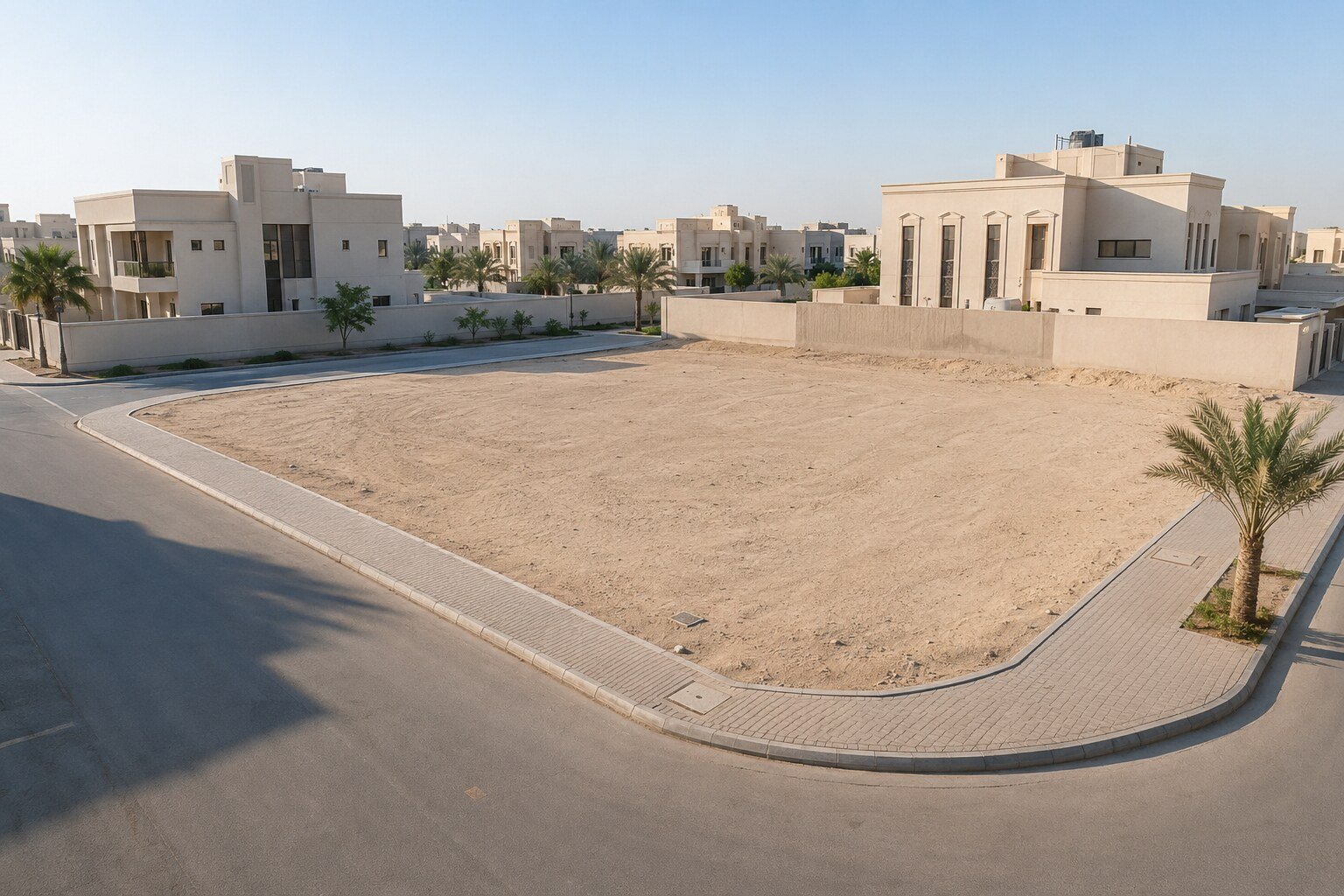 أرض سكنية في حي الريان — صورة توضيحية